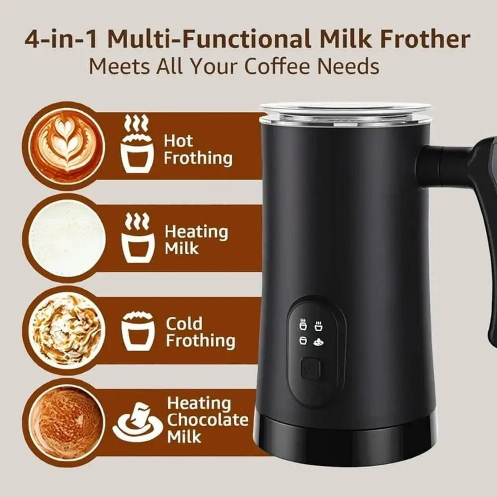 TARGET Matte Black Stainless Steel Coffee Tea Cocoa Milk Frother Electric Warmer